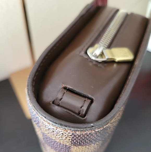 LOUIS VUITTON DAMIER EBENE SAINT LOUIS POCHETTE CLUTCH - Picture 5 of 13